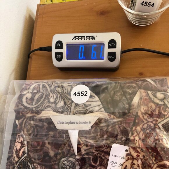 Christopher & Banks Top Womens Large Multicolor 3/4 Sleeve Boho Perforated NWT - Picture 10 of 10